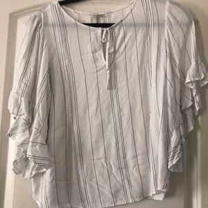 3/$15 LC Lauren Conrad White Peasant Top